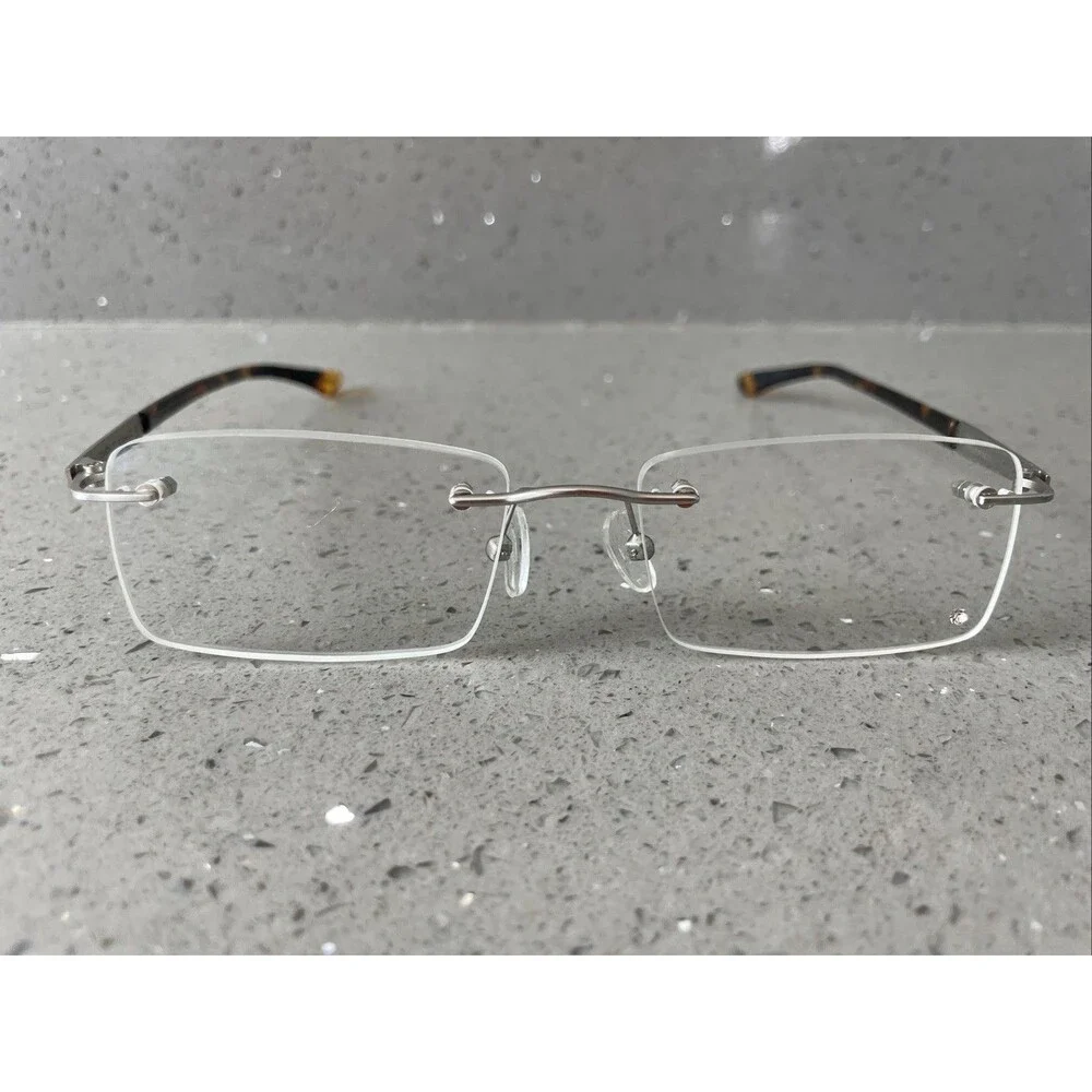 Eyebuydirect Orion Rimless C3 Eyeglasses Frames ONLY 52-18-135 Tortoise